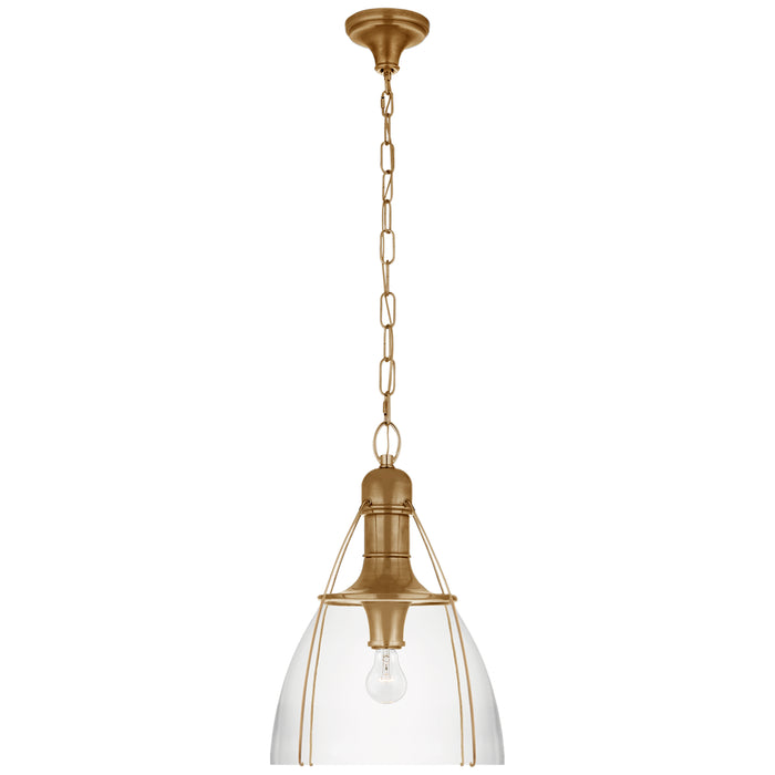 Visual Comfort Signature - CHC 5476AB-CG - One Light Pendant - Prestwick - Antique-Burnished Brass