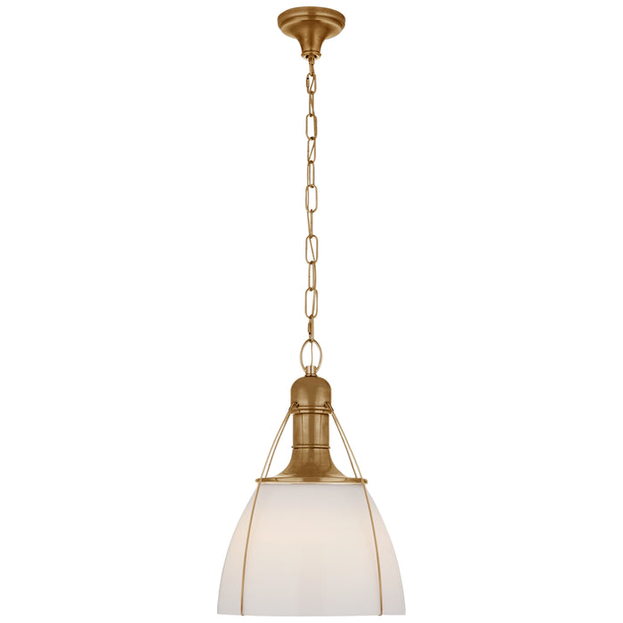 Visual Comfort Signature - CHC 5476AB-WG - One Light Pendant - Prestwick - Antique-Burnished Brass