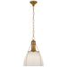 Visual Comfort Signature - CHC 5476AB-WG - One Light Pendant - Prestwick - Antique-Burnished Brass