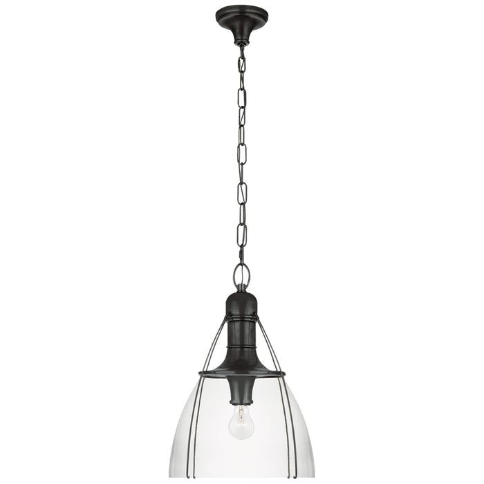 Visual Comfort Signature - CHC 5476BZ-CG - One Light Pendant - Prestwick - Bronze