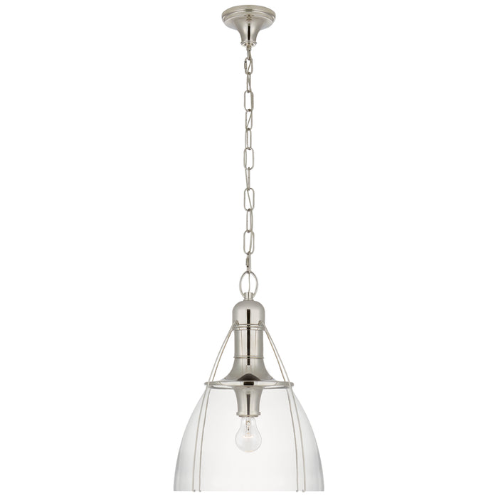 Visual Comfort Signature - CHC 5476PN-CG - One Light Pendant - Prestwick - Polished Nickel