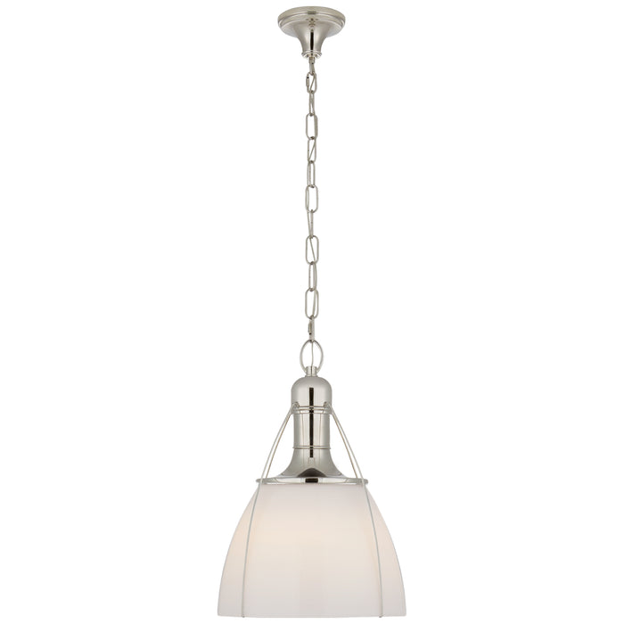 Visual Comfort Signature - CHC 5476PN-WG - One Light Pendant - Prestwick - Polished Nickel