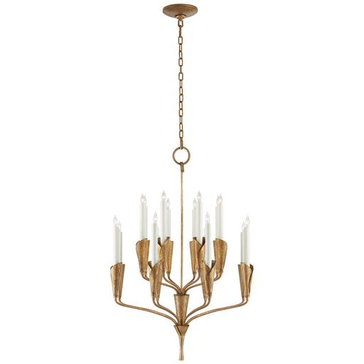 Visual Comfort Signature - CHC 5501GI - 16 Light Chandelier - Aiden - Gilded Iron