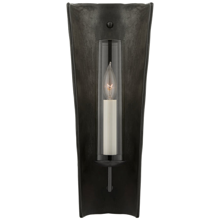 Visual Comfort Signature - CHD 2606SBM - One Light Wall Sconce - Downey - Stained Black Metallic and Aged Iron