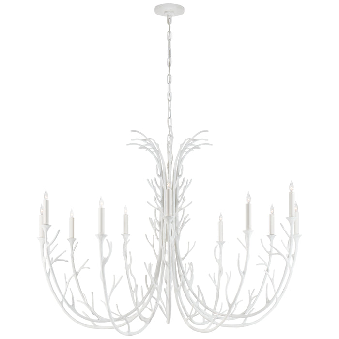 Visual Comfort Signature - JN 5080PW - 12 Light Chandelier - Silva - Plaster White