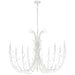 Visual Comfort Signature - JN 5080PW - 12 Light Chandelier - Silva - Plaster White