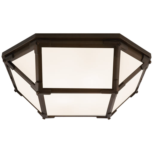 Visual Comfort Signature - SK 4008AZ-WG - LED Flush Mount - Morris - Antique Zinc