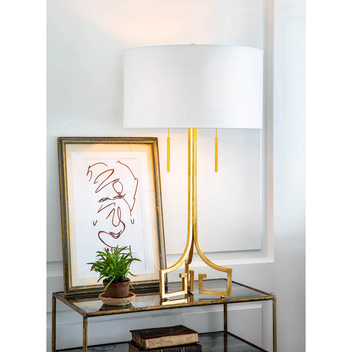 Regina Andrew - 13-1076AGL - Two Light Table Lamp - Le - Antique Gold Leaf