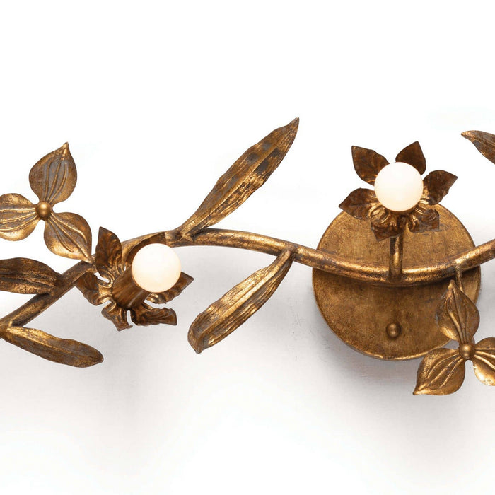 Regina Andrew - 15-1091 - Five Light Wall Sconce - Trillium - Antique Gold Leaf