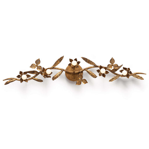 Regina Andrew - 15-1091 - Five Light Wall Sconce - Trillium - Antique Gold Leaf