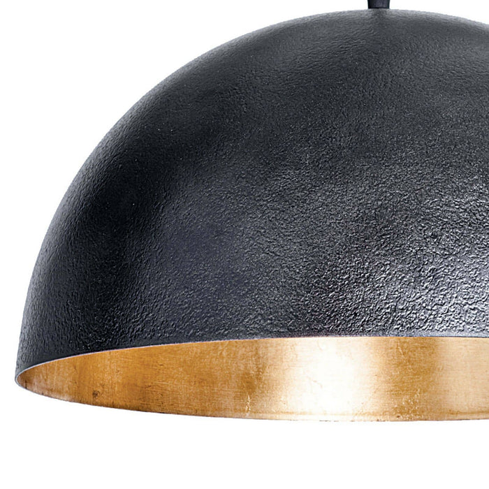 Regina Andrew - 16-1090BLK - One Light Pendant - Sigmund - Blackened Steel