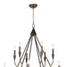 Regina Andrew - 16-1212 - 12 Light Chandelier - Sierra - Blackened Steel