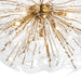 Regina Andrew - 16-1232CLR - Five Light Flush Mount - Poppy - Natural Brass