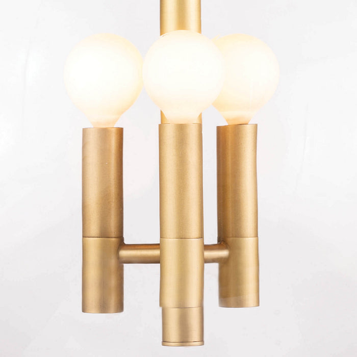 Regina Andrew - 16-1246NB - Three Light Pendant - Cafe - Natural Brass