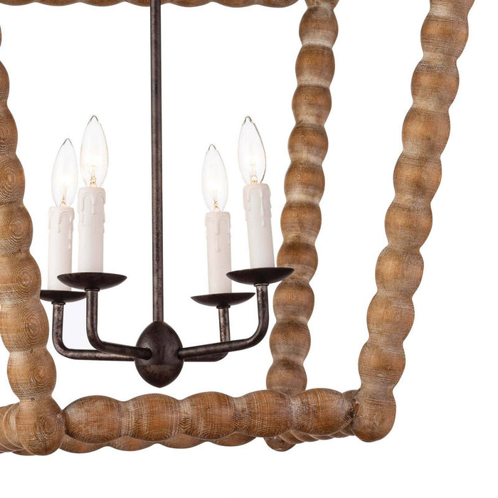 Regina Andrew - 16-1254NAT - Four Light Chandelier - Perennial - Natural