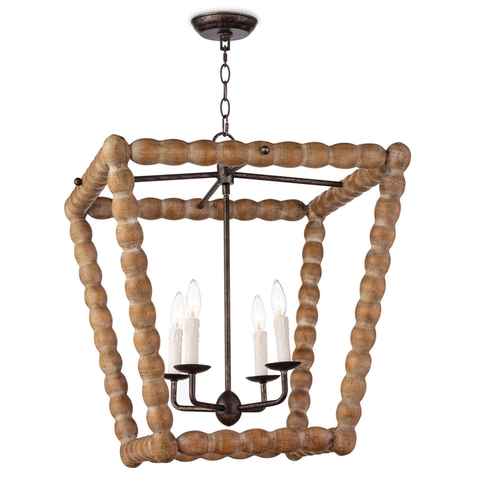 Regina Andrew - 16-1254NAT - Four Light Chandelier - Perennial - Natural