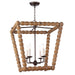 Regina Andrew - 16-1254NAT - Four Light Chandelier - Perennial - Natural