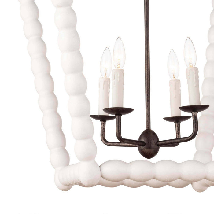 Regina Andrew - 16-1254WT - Four Light Chandelier - Perennial - White