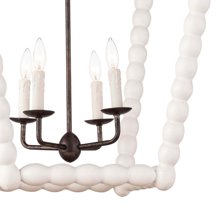 Regina Andrew - 16-1254WT - Four Light Chandelier - Perennial - White