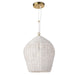 Regina Andrew - 16-1261WT - One Light Pendant - Georgian - White