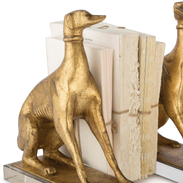 Regina Andrew - 20-1263 - Book Ends - Norman - Antique Gold Leaf