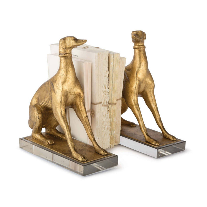 Regina Andrew - 20-1263 - Book Ends - Norman - Antique Gold Leaf