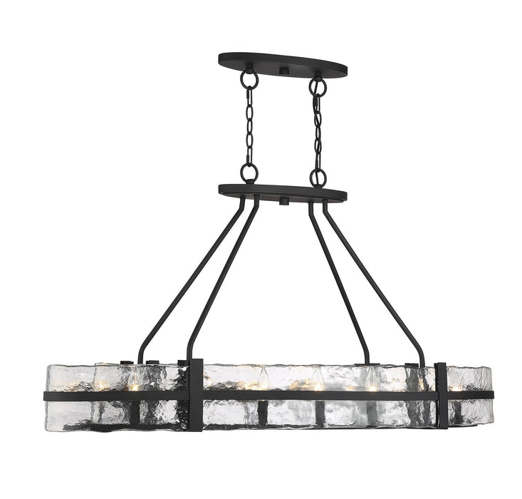 Savoy House - 1-1852-10-89 - Ten Light Chandelier - Hudson - Matte Black