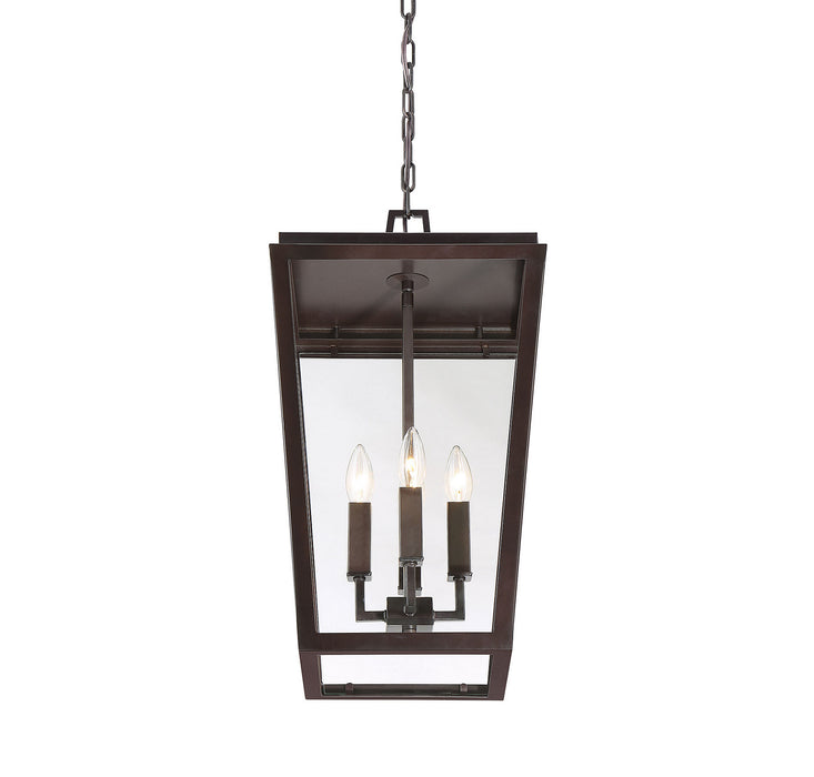 Savoy House - 5-549-13 - Four Light Outdoor Hanging Lantern - Milton - English Bronze