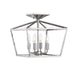 Savoy House - 6-328-4-109 - Four Light Semi-Flush Mount - Townsend - Polished Nickel