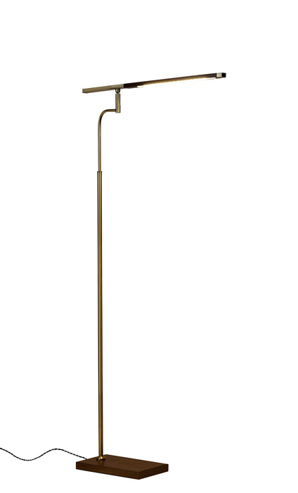 Adesso Home - 3047-15 - LED Floor Lamp - Barrett - Walnut Wood