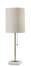 Adesso Home - 5177-21 - Table Lamp - Fiona - White Marble