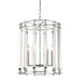 Hudson Valley - 2818-PN - Six Light Pendant - Haddon - Polished Nickel