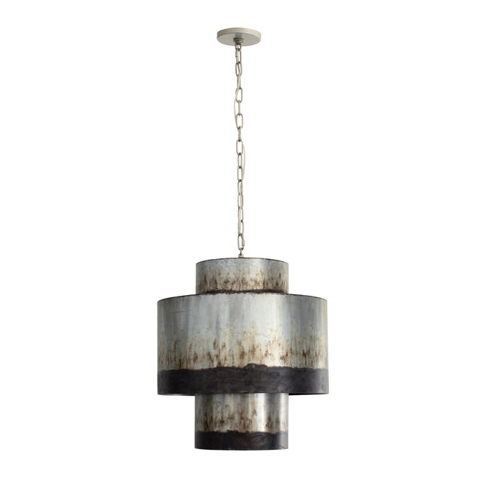 Varaluz - 323F04OG - Four Light Pendant - Cannery - Ombre Galvanized