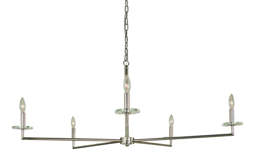 Framburg - 5450 PN - Five Light Chandelier - Muse - Polished Nickel