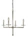 Framburg - 5454 PN - Four Light Chandelier - Muse - Polished Nickel