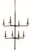 Framburg - 5458 MBLACK - Eight Light Foyer Chandelier - Muse - Matte Black