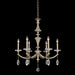 Allegri - 012171-045-FR001 - Six Light Chandelier - Floridia - Matte Brushed Champagne Gold