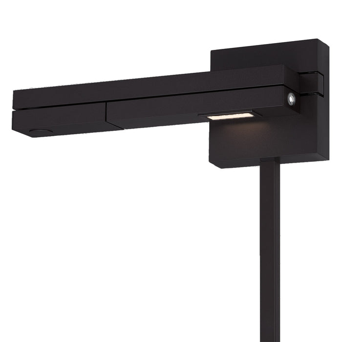 W.A.C. Lighting - BL-1021L-BK - LED Swing Arm Wall Lamp - Flip - Black