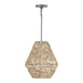 Capital Lighting - 335213NY - One Light Pendant - Finley - Natural Jute and Grey