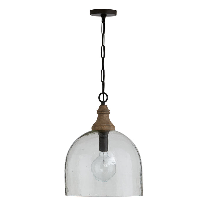 Capital Lighting - 336011YP-485 - One Light Pendant - Inglewood - Grey Wash and Dark Pewter