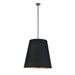 Alora - PD311025UBBG - Three Light Pendant - Calor - Black Linen With Gold Parchment/Urban Bronze