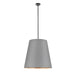 Alora - PD311025UBGG - Three Light Pendant - Calor - Gray Linen With Gold Parchment/Urban Bronze