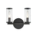 Alora - WV309022UBCG - Two Light Bathroom Fixture - Revolve - Clear Glass/Urban Bronze