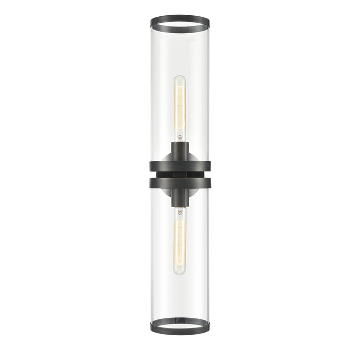 Alora - WV311602UBCG - Two Light Bathroom Fixture - Revolve Ii - Clear Glass/Urban Bronze