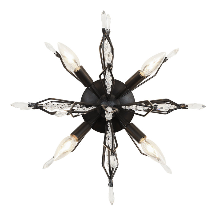 Varaluz - 311S04CB - Four Light Wall/Ceiling Light - Orbital - Carbon