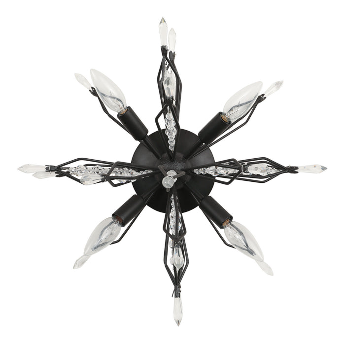 Varaluz - 311S04CB - Four Light Wall/Ceiling Light - Orbital - Carbon