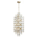 Varaluz - 329F14CG - 14 Light Foyer Pendant - Cubic - Calypso Gold