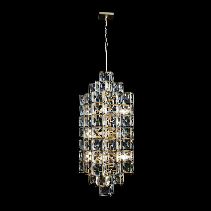 Varaluz - 329F14CG - 14 Light Foyer Pendant - Cubic - Calypso Gold