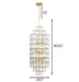 Varaluz - 329F14CG - 14 Light Foyer Pendant - Cubic - Calypso Gold