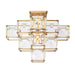 Varaluz - 329S05CG - Five Light Ceiling Fixture - Cubic - Calypso Gold